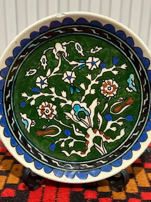 Vintage πιάτο Κιουτάχεια 19εκ μεταχειρισμένο, χειροποίητο διακοσμητικό