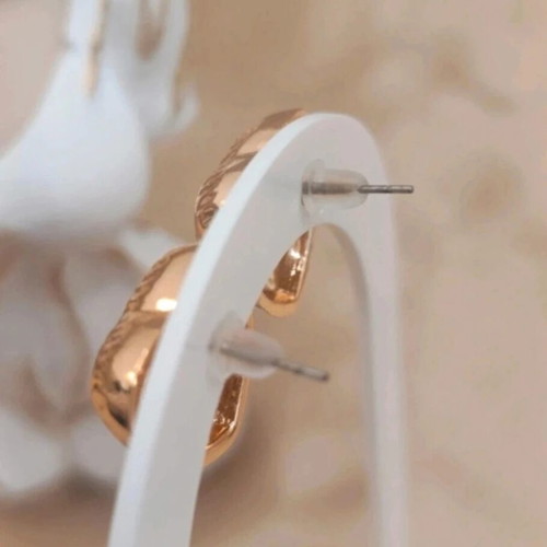 Heart earrings new, gold-colored