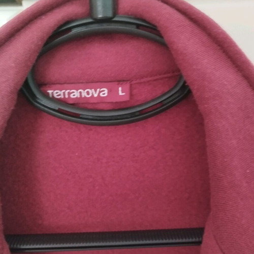 Stradivarius jacket with fleece lining like new, burgundy red