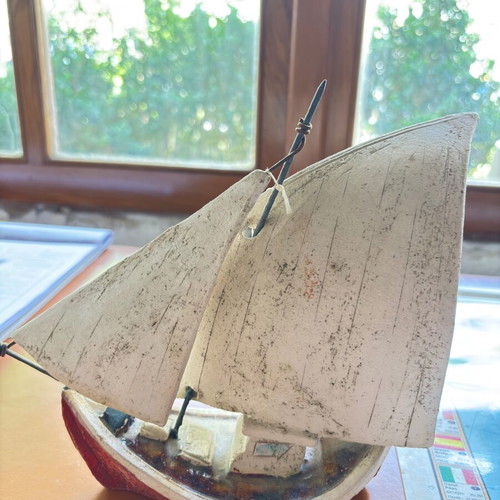 Ceramic ship new for table decoration