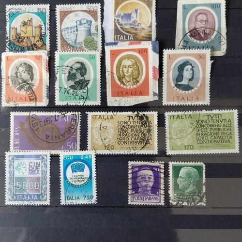 Italian stamps used collection