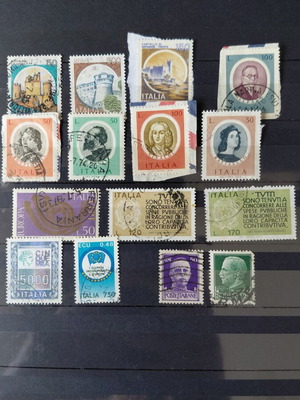 Italian stamps used collection