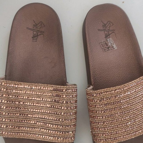 SaveYourFeet slippers gold new, waterproof, size 38.5