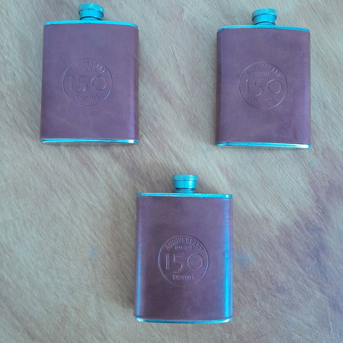 Dewars flasks used, set of 3, 150 years anniversary edition