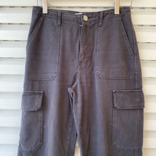Zara cargo pants black used, size S, 100% cotton