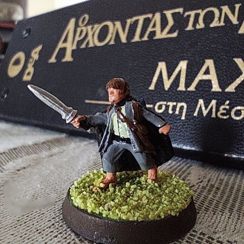 Samwise Gamgee metal miniature used, Games Workshop Lord of the Rings SBG