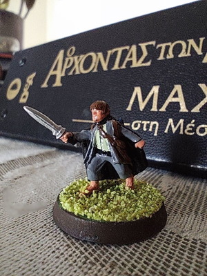 Samwise Gamgee metal miniature used, Games Workshop Lord of the Rings SBG