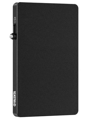 Valenta Aluminum Card Holder Black new with RFID protection