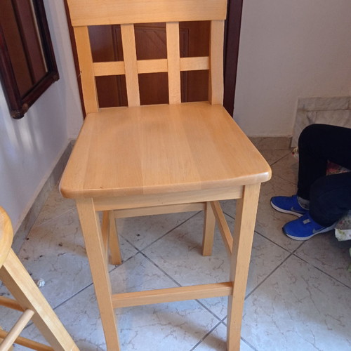Wooden stools used
