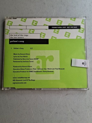The Lord of the Rings Gollum's Song CD single promo καινούργιο σφραγισμένο
