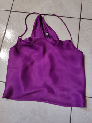 Zara top with back opening size medium like new purple