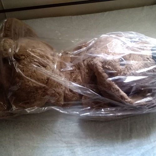 Large plush dog in brown color like new