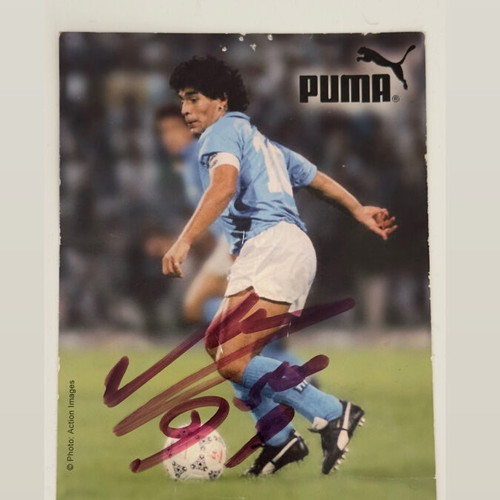 Genuine Maradona Autograph Authentic Signature