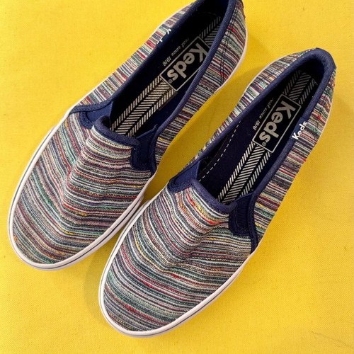 Παπούτσια Keds Double Decker Stripe Slip-On νούμερο 35 σαν καινούργια, μπλε πολύχρωμα