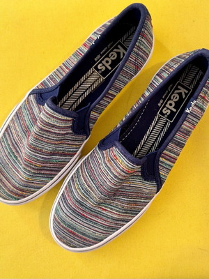 Παπούτσια Keds Double Decker Stripe Slip-On νούμερο 35 σαν καινούργια, μπλε πολύχρωμα