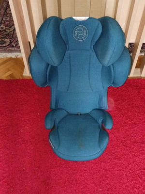 Cybex Solution Z i-Fix Mountain Blue Plus car seat like new 15-36kg