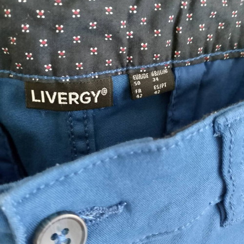 Livergy Pants Pack of 2 Slim Fit & Chino New, Blue