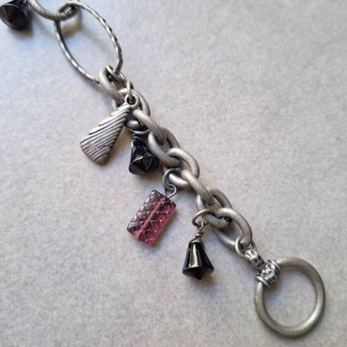 Silver-Tone Charm Bracelet like new