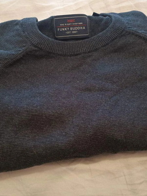 Funky Buddha Long-Sleeve Sweater Used Dark Mouse Large