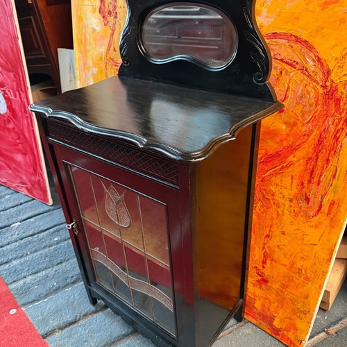 Art Nouveau vitrina like new 58x37x112 cm