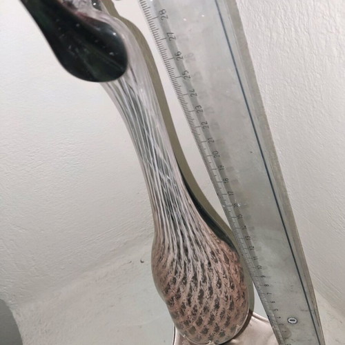 Murano large swan 32 cm like new, crystal decoration