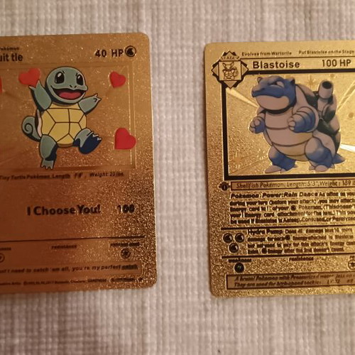 Pokemon cards Squittle & Blastoise new, collectible set