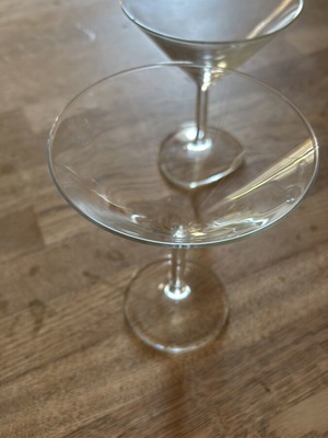 Martini glasses new, set of 6