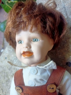 Antique handmade porcelain doll