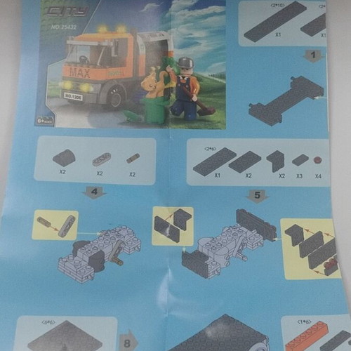City Building Blocks Garbage Truck New