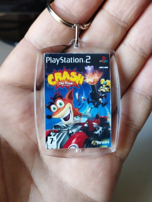 Crash Tag Team Racing PS2 keychain new