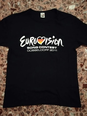 Eurovision 2011 T-shirt used, size Small, black