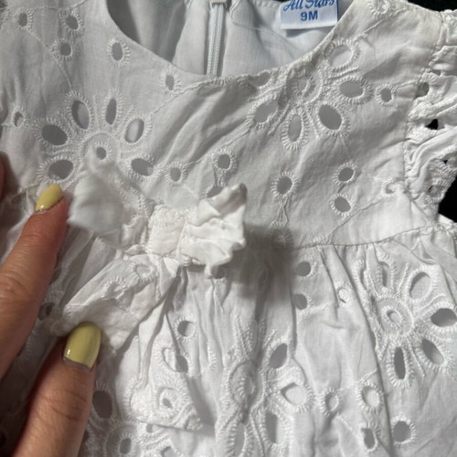 Baby dress white new for 9 months size 68-74