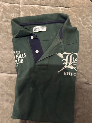 Beverly Hills Polo Club men's polo shirt dark green like new size L