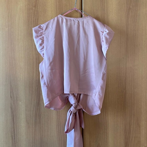 Benissimo wrap blouse pink new, size M