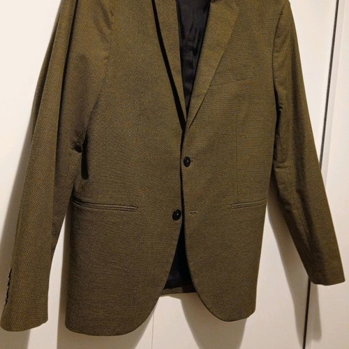 Sisley men's jacket olive size 50 slim comfort fit new