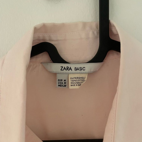 Zara pink shirt like new, tight fit size S