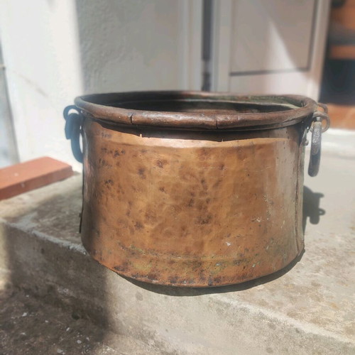 Copper antique forged cauldron like new
