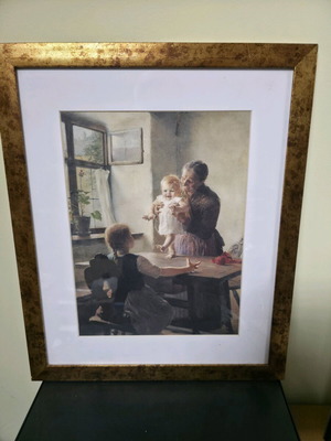Vintage decorative frame used, dimensions 48x40