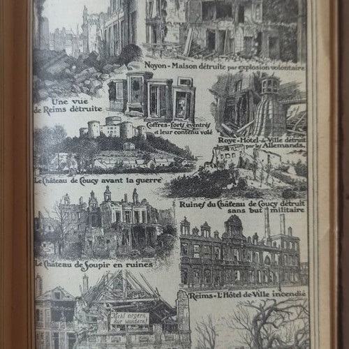 Rare French book 1918 used, almanac for World War I
