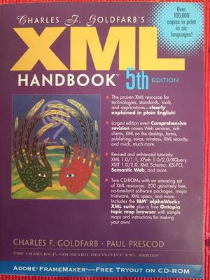 XML Handbook 5th Edition like new