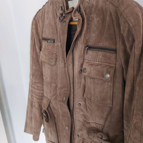 Zara leather jacket used, suede, size XS