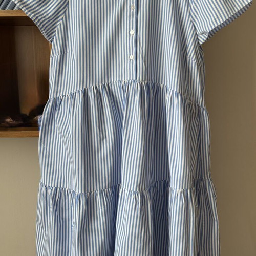 Reserved shirt dress like new, white and blue, size L
