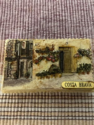 Costa Brava souvenir magnet used, Spain