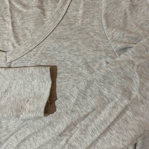 Grey melange long-sleeve blouse new, size S