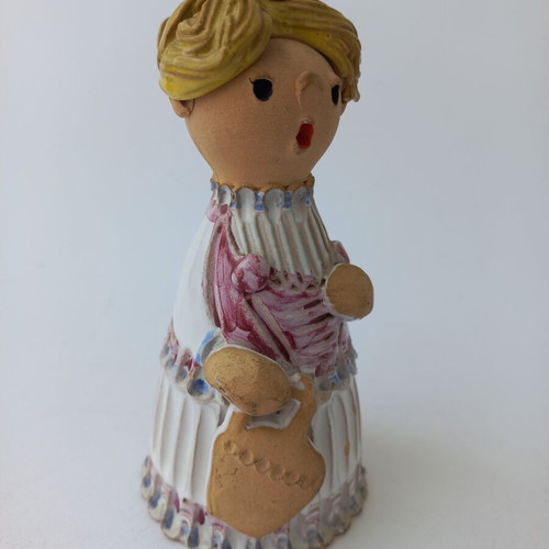 Old ceramic handmade bell like new