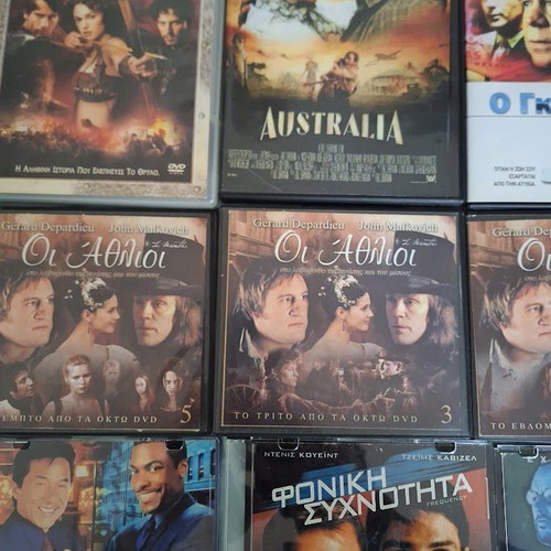 Pack of 16 DVD movies like new with Greek subtitles