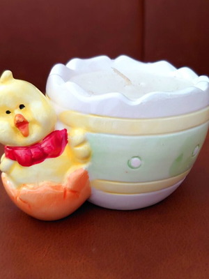 Easter decorative ceramic candle new