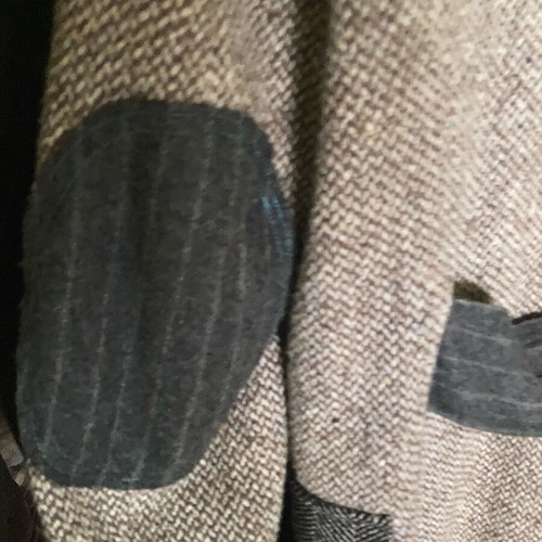 Rare London wool coat like new, unisex, gray and brown, size 48