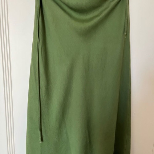 Italian dress 100% tensel unused green size S