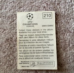 Χαρτάκι Panini Ολυμπιακός Champions League 2001-2002 μεταχειρισμένο